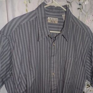 Trader Bay grey striped shirt Xlt